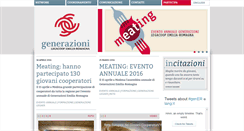 Desktop Screenshot of generazioni.coop