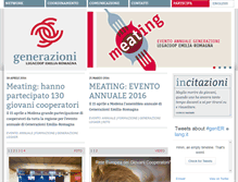 Tablet Screenshot of generazioni.coop